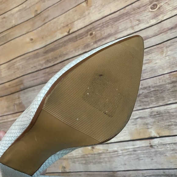 Kaari Blue Patricia Flared Heel Pump in White Snake - Picture 6 of 8